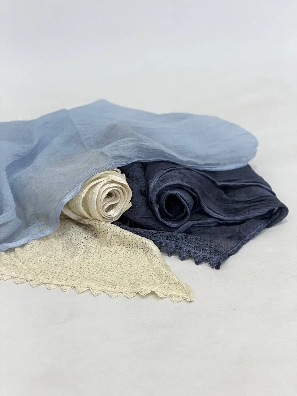 شال لینن سنگشور دانتل مهسا
